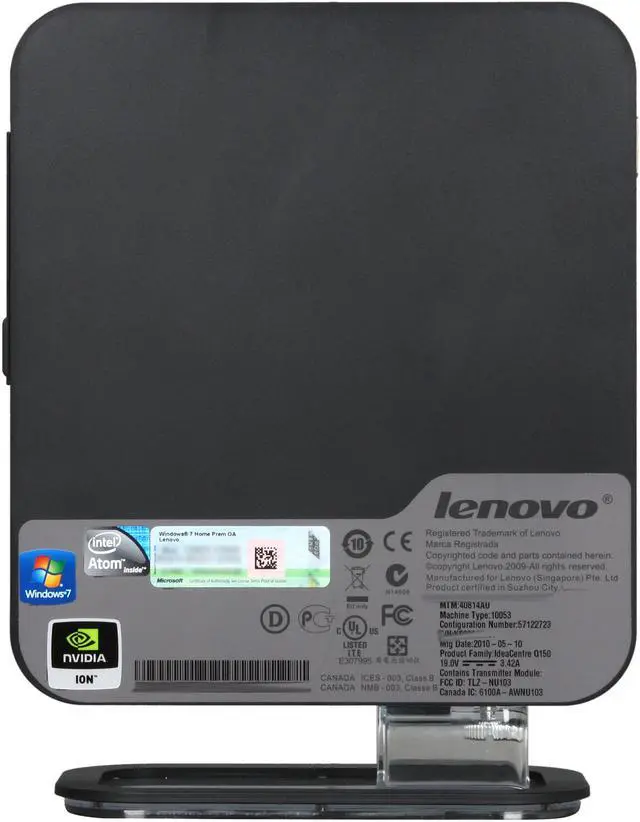 Alt view image 5 of 9 - Lenovo Nettop IdeaCentre Q150(40814AU) Intel Atom D510 2GB DDR2 250GB HDD Windows 7 Home Premium 32-bit
