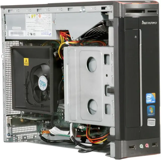 Alt view image 5 of 7 - Lenovo Desktop PC IdeaCentre H320(4041-1DU) Intel Core i3-550 4GB DDR3 1TB HDD Intel HD Graphics Windows 7 Home Premium 64-bit