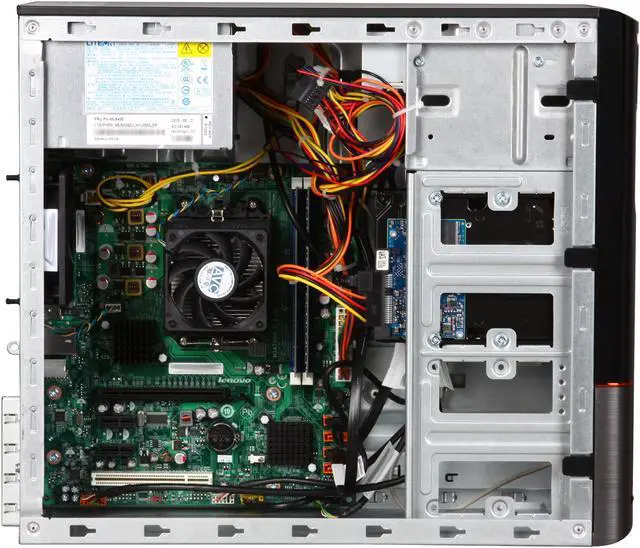 Alt view image 6 of 9 - Lenovo Desktop PC H405 (7723-1DU) AMD Athlon II X4 645 6GB DDR3 1TB HDD ATI Radeon 3000 graphics Windows 7 Home Premium 64 bit