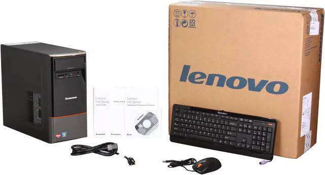 Alt view image 9 of 9 - Lenovo Desktop PC H405 (7723-1DU) AMD Athlon II X4 645 6GB DDR3 1TB HDD ATI Radeon 3000 graphics Windows 7 Home Premium 64 bit