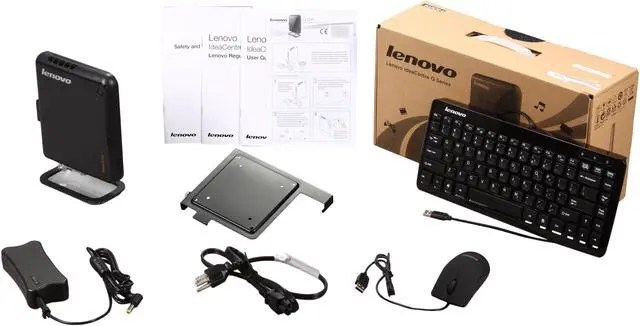 Alt view image 6 of 6 - Lenovo Nettop IdeaCentre Q150 (40812GU) Intel Atom D525 2GB DDR3 250GB HDD Windows 7 Home Premium 64-bit