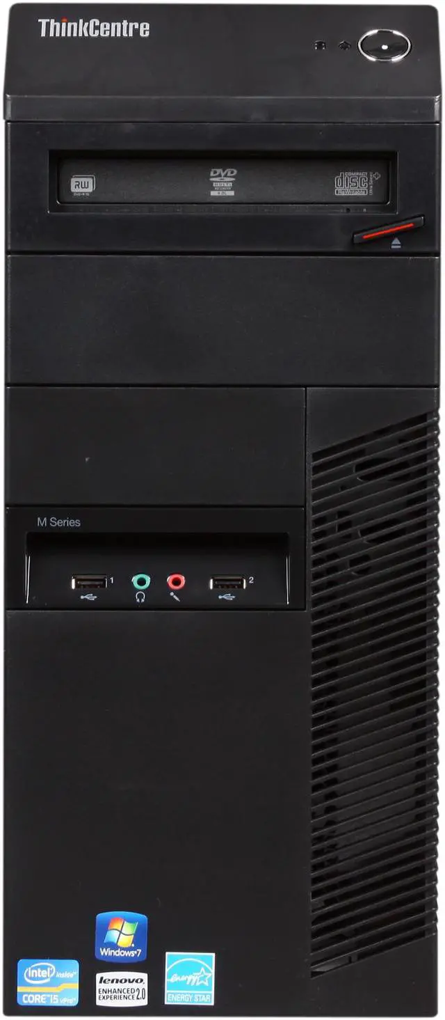 Alt view image 2 of 9 - ThinkCentre Desktop PC M91p (7052A7U) Intel Core i5-2400 4GB DDR3 500GB HDD Intel HD Graphics 2000 Windows 7 Professional 64-bit