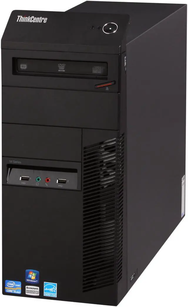 Alt view image 3 of 9 - ThinkCentre Desktop PC M91p (7052A7U) Intel Core i5-2400 4GB DDR3 500GB HDD Intel HD Graphics 2000 Windows 7 Professional 64-bit