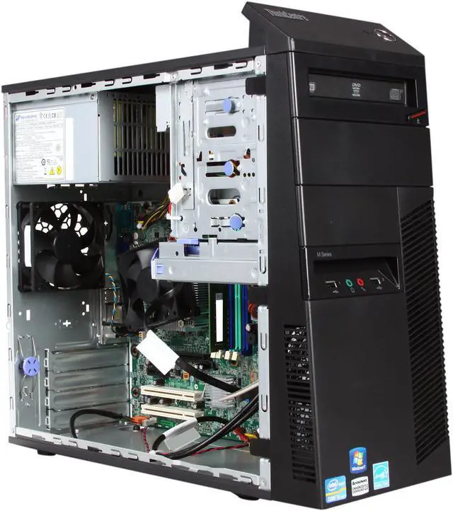 Alt view image 7 of 9 - ThinkCentre Desktop PC M91p (7052A7U) Intel Core i5-2400 4GB DDR3 500GB HDD Intel HD Graphics 2000 Windows 7 Professional 64-bit