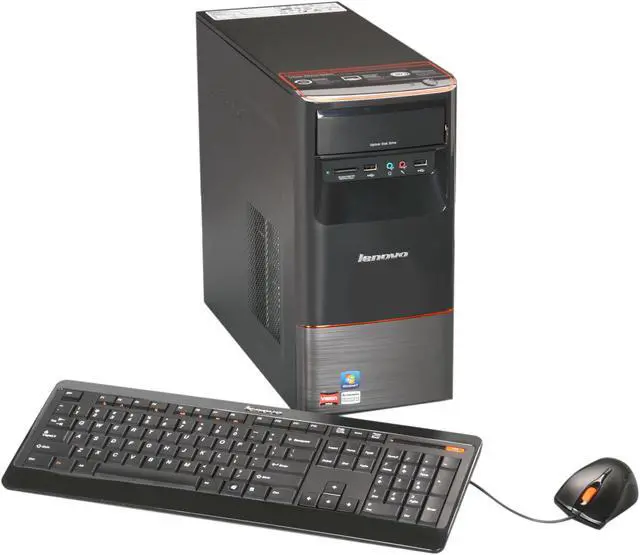 Main image of Lenovo Desktop PC H405 (77231LU) 4GB DDR3 1TB HDD ATI Radeon 3000 Windows 7 Home Premium 64-bit