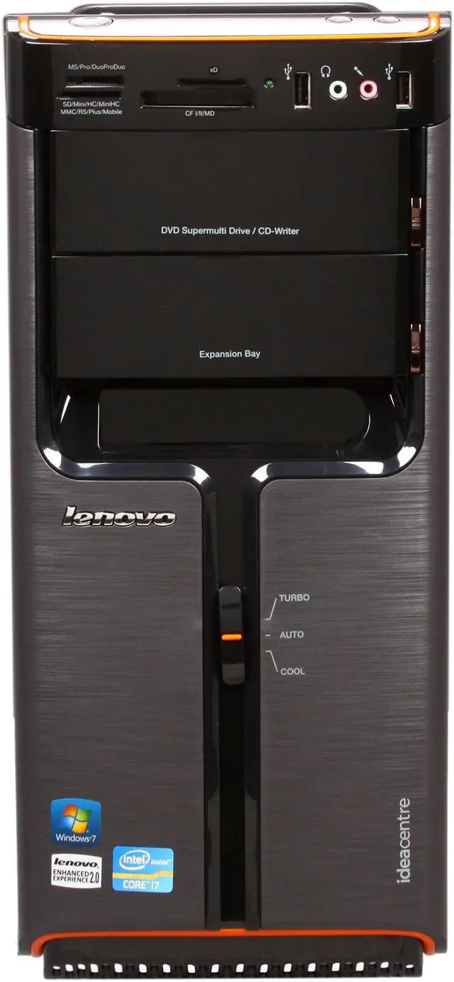 Alt view image 2 of 9 - Lenovo Desktop PC IdeaCentre K330 (77274HU) Intel Core i7-2600 12GB DDR3 1.5TB HDD AMD Radeon HD 6450 1GB Windows 7 Home Premium 64-bit