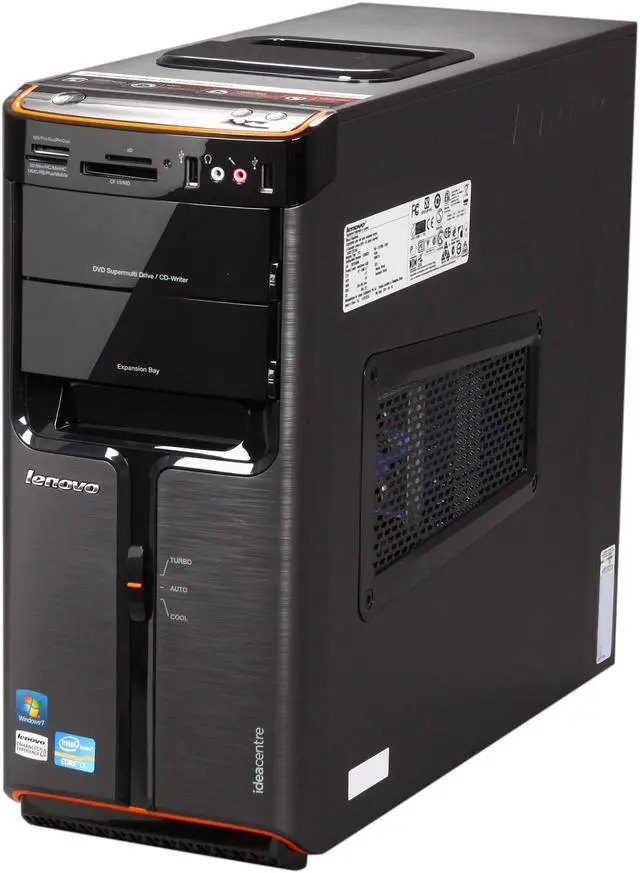 Alt view image 3 of 9 - Lenovo Desktop PC IdeaCentre K330 (77274HU) Intel Core i7-2600 12GB DDR3 1.5TB HDD AMD Radeon HD 6450 1GB Windows 7 Home Premium 64-bit