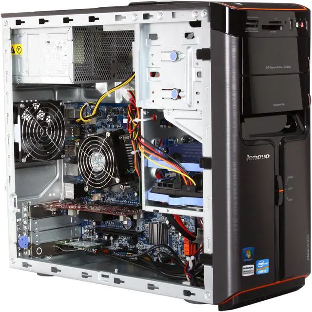 Alt view image 8 of 9 - Lenovo Desktop PC IdeaCentre K330 (77274HU) Intel Core i7-2600 12GB DDR3 1.5TB HDD AMD Radeon HD 6450 1GB Windows 7 Home Premium 64-bit