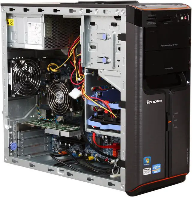 Alt view image 7 of 9 - Lenovo Desktop PC IdeaCentre K330 (7727-4FU) Intel Core i7-2600 8GB DDR3 1TB HDD NVIDIA GeForce GT 420 1GB Windows 7 Home Premium 64-bit