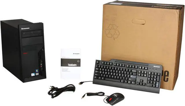 Alt view image 9 of 9 - ThinkCentre Desktop PC M58 (7244A39) Intel Pentium E6600 2GB DDR3 500GB HDD Intel GMA 4500 Windows 7 Home Premium 32-Bit