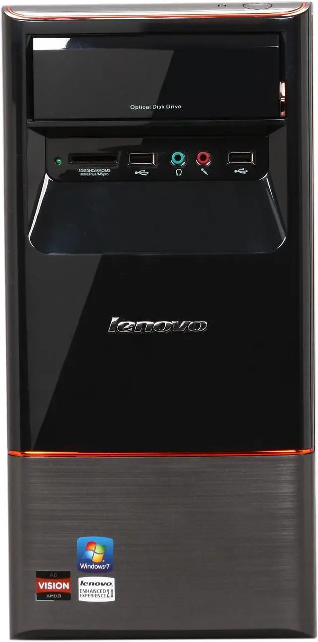 美品LenovoH515s AMD E1-2500/RAM4G/HDD320GB Lenovo Desktop PC H515s 57328086 AMD E1-Series E1-2500 4GB