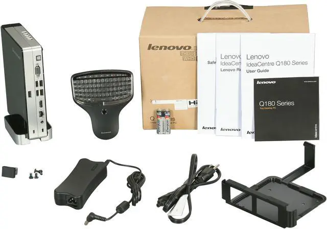 Alt view image 8 of 8 - Lenovo Desktop PC IdeaCentre Q180 (31102NU) Intel Atom D2700 2GB DDR3 320GB HDD AMD Radeon HD 6450A Windows 7 Home Premium 64-bit