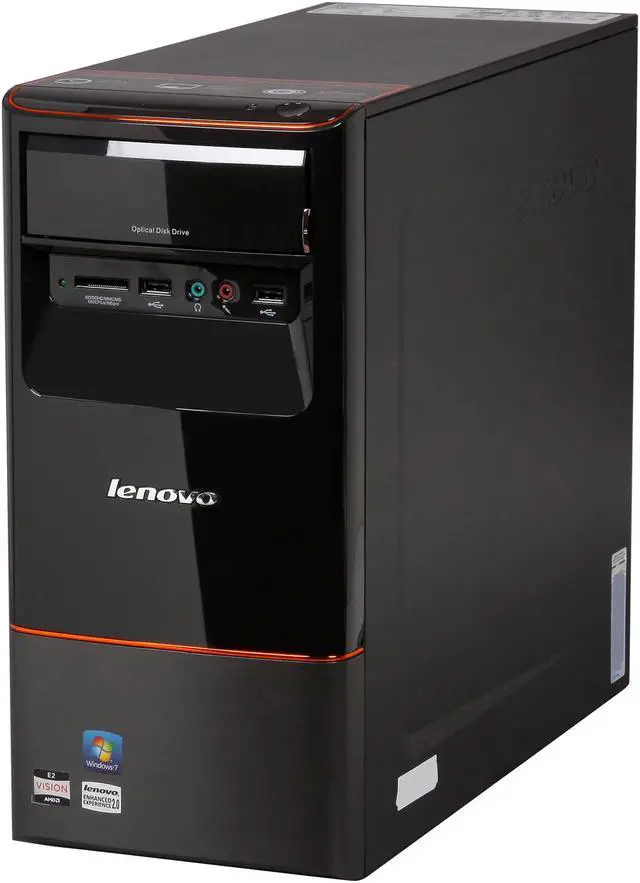 美品LenovoH515s AMD E1-2500/RAM4G/HDD320GB Lenovo Desktop PC H515s 57328086 AMD E1-Series E1-2500 4GB