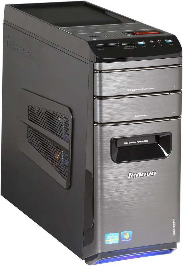 Alt view image 2 of 13 - Lenovo Desktop PC K430 (31091NU) Intel Core i7-3770 8GB DDR3 2TB HDD NVIDIA GeForce GT 620 1GB Windows 7 Home Premium 64-Bit