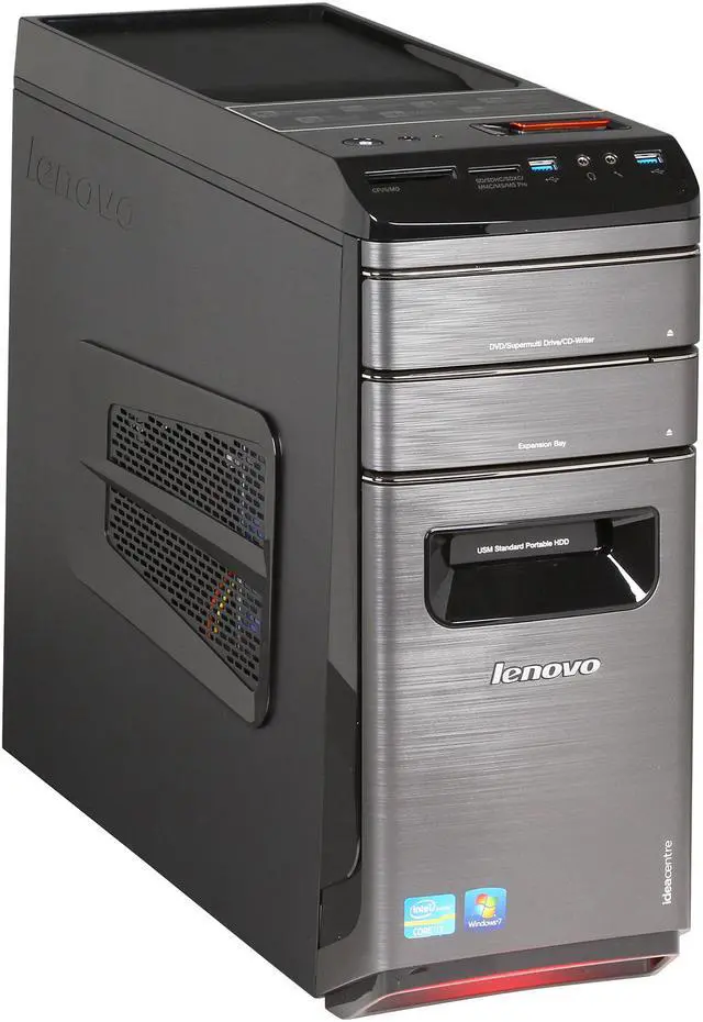 Alt view image 3 of 13 - Lenovo Desktop PC K430 (31091NU) Intel Core i7-3770 8GB DDR3 2TB HDD NVIDIA GeForce GT 620 1GB Windows 7 Home Premium 64-Bit