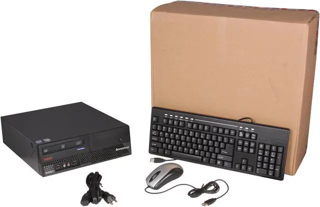 Alt view image 8 of 8 - ThinkCentre Desktop PC M57 Core 2 Duo 2.3GHz 2GB 80GB HDD Windows 7 Home 18 Month Warranty