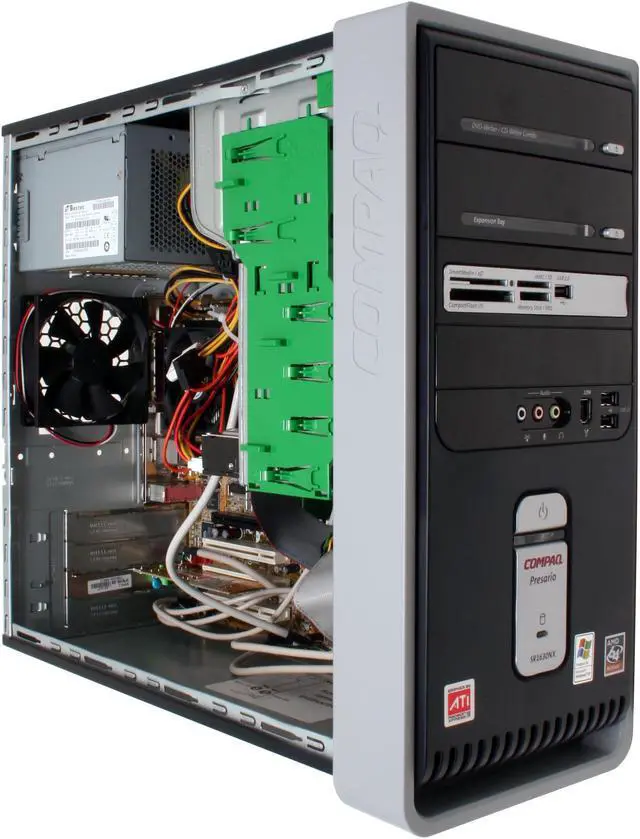 Alt view image 9 of 16 - COMPAQ Desktop PC Presario SR1630NX (ED878AA) 3500+(2.20 GHz) 512MB DDR 200GB HDD ATI Radeon Integrated Graphics Windows XP Home