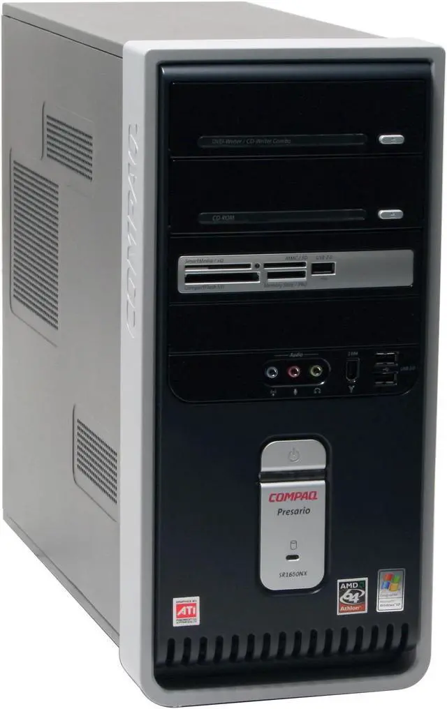 Alt view image 2 of 17 - COMPAQ Desktop PC Presario SR1650NX (ED881AA) 3500+(2.20 GHz) 1GB DDR 250GB HDD ATI Radeon X300 Windows XP Media Center