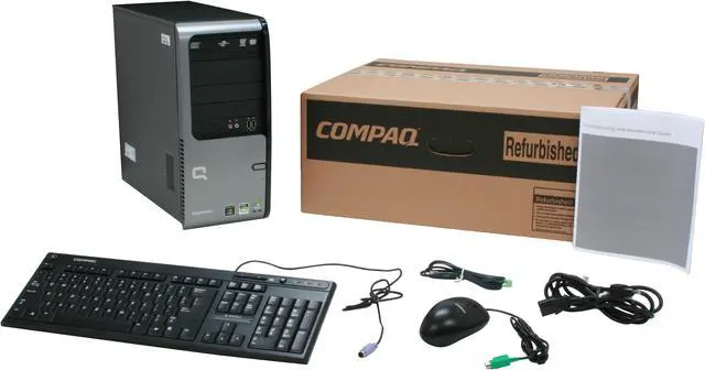 Alt view image 12 of 12 - COMPAQ Desktop PC Presario SR5223WM(GN573AAR) 3600+ 1GB DDR2 120GB HDD NVIDIA GeForce 6150 SE Windows Vista Home Basic