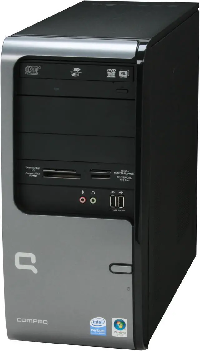 Alt view image 4 of 12 - COMPAQ Desktop PC Presario SR5350F(GX618AAR) Intel Pentium E2160 2GB DDR2 360GB HDD Intel GMA 950 Windows Vista Home Premium