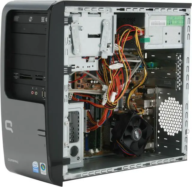 Alt view image 9 of 12 - COMPAQ Desktop PC Presario SR5350F(GX618AAR) Intel Pentium E2160 2GB DDR2 360GB HDD Intel GMA 950 Windows Vista Home Premium