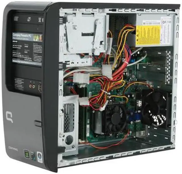 Alt view image 10 of 19 - COMPAQ Desktop PC Presario SR5510F(KQ513AA) 5000+ 2GB DDR2 500GB HDD NVIDIA GeForce 6150 SE Windows Vista Home Premium