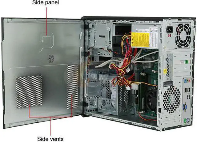 Alt view image 7 of 19 - COMPAQ Desktop PC Presario SR5510F(KQ513AA) 5000+ 2GB DDR2 500GB HDD NVIDIA GeForce 6150 SE Windows Vista Home Premium