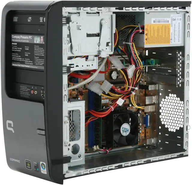 Alt view image 10 of 19 - COMPAQ Desktop PC Presario SR5505F(KT526AA) 4200+ 1GB DDR2 160GB HDD NVIDIA GeForce 6150 SE Windows Vista Home Premium