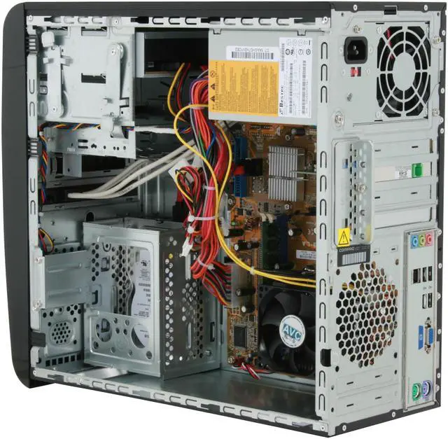 Alt view image 8 of 19 - COMPAQ Desktop PC Presario SR5505F(KT526AA) 4200+ 1GB DDR2 160GB HDD NVIDIA GeForce 6150 SE Windows Vista Home Premium