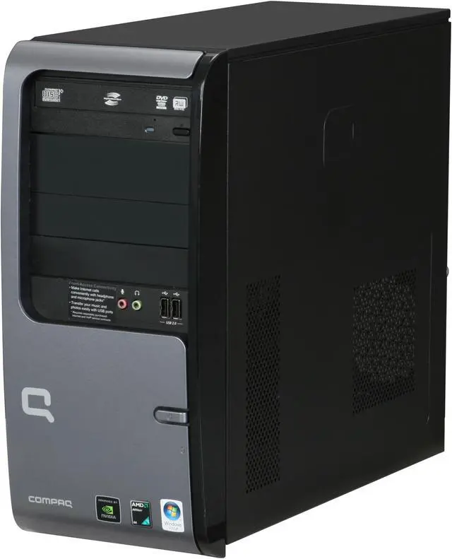 Alt view image 4 of 18 - COMPAQ Desktop PC Presario SR5505F(KT526AAR) 4200+ 1GB DDR2 160GB HDD NVIDIA GeForce 6150 SE Windows Vista Home Premium
