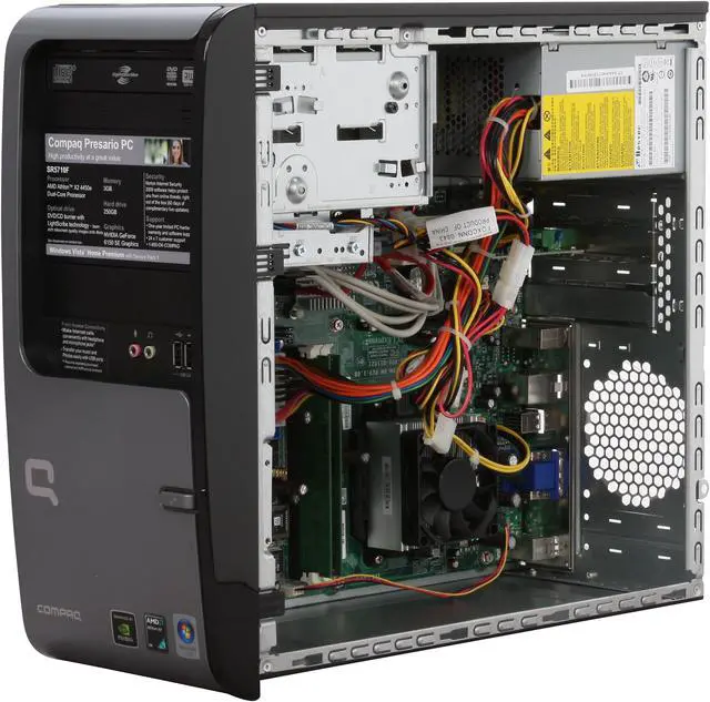 Alt view image 12 of 18 - COMPAQ Desktop PC Presario SR5710F(FQ582AA) AMD Athlon 64 X2 4450e 3GB DDR2 250GB HDD NVIDIA GeForce 6150 SE Windows Vista Home Premium