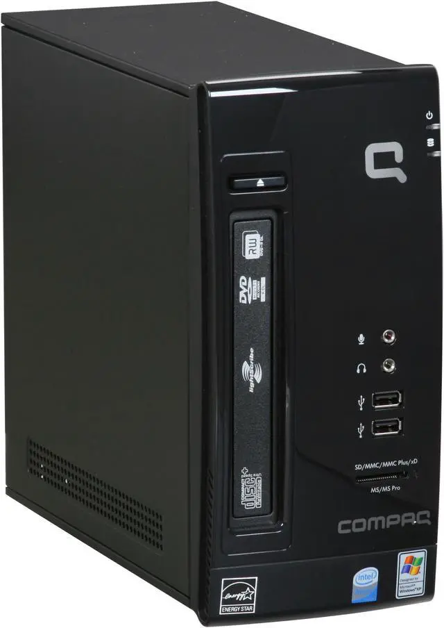 Alt view image 2 of 16 - COMPAQ Desktop PC CQ2009F(FQ652AA) Intel Atom 230 1GB DDR2 160GB HDD Intel GMA 950 Windows XP Home