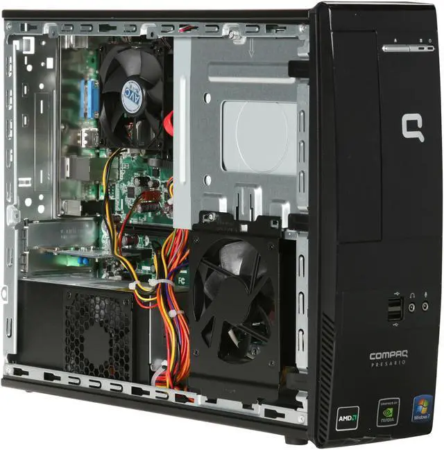 Alt view image 7 of 10 - COMPAQ Desktop PC Presario CQ4010F (NY650AA#ABA) AMD Sempron LE-1300 2GB DDR2 250GB HDD NVIDIA GeForce 6150 SE Windows 7 Home Premium 64-bit