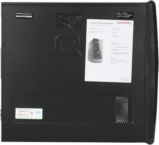Alt view image 4 of 9 - COMPAQ Desktop PC Presario CQ5320F(AY030AA#ABA) AMD Athlon II X2 240 3GB DDR3 500GB HDD NVIDIA GeForce 6150 SE Windows 7 Home Premium 64-bit