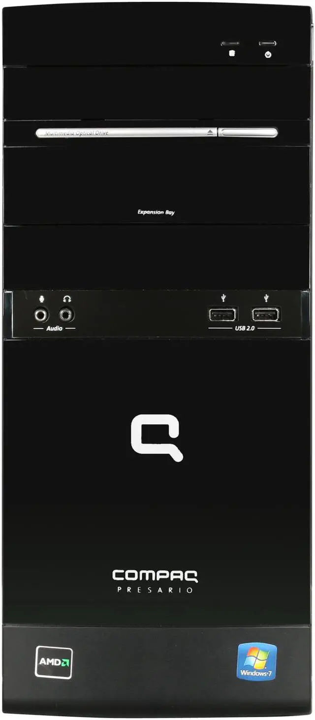 Alt view image 2 of 9 - COMPAQ Desktop PC Presario CQ5700F (BV516AA#ABA) 2GB DDR3 500GB HDD ATI Radeon 3000 IGP Windows 7 Home Premium 64-bit