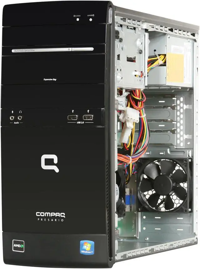 Alt view image 7 of 9 - COMPAQ Desktop PC Presario CQ5700F (BV516AA#ABA) 2GB DDR3 500GB HDD ATI Radeon 3000 IGP Windows 7 Home Premium 64-bit