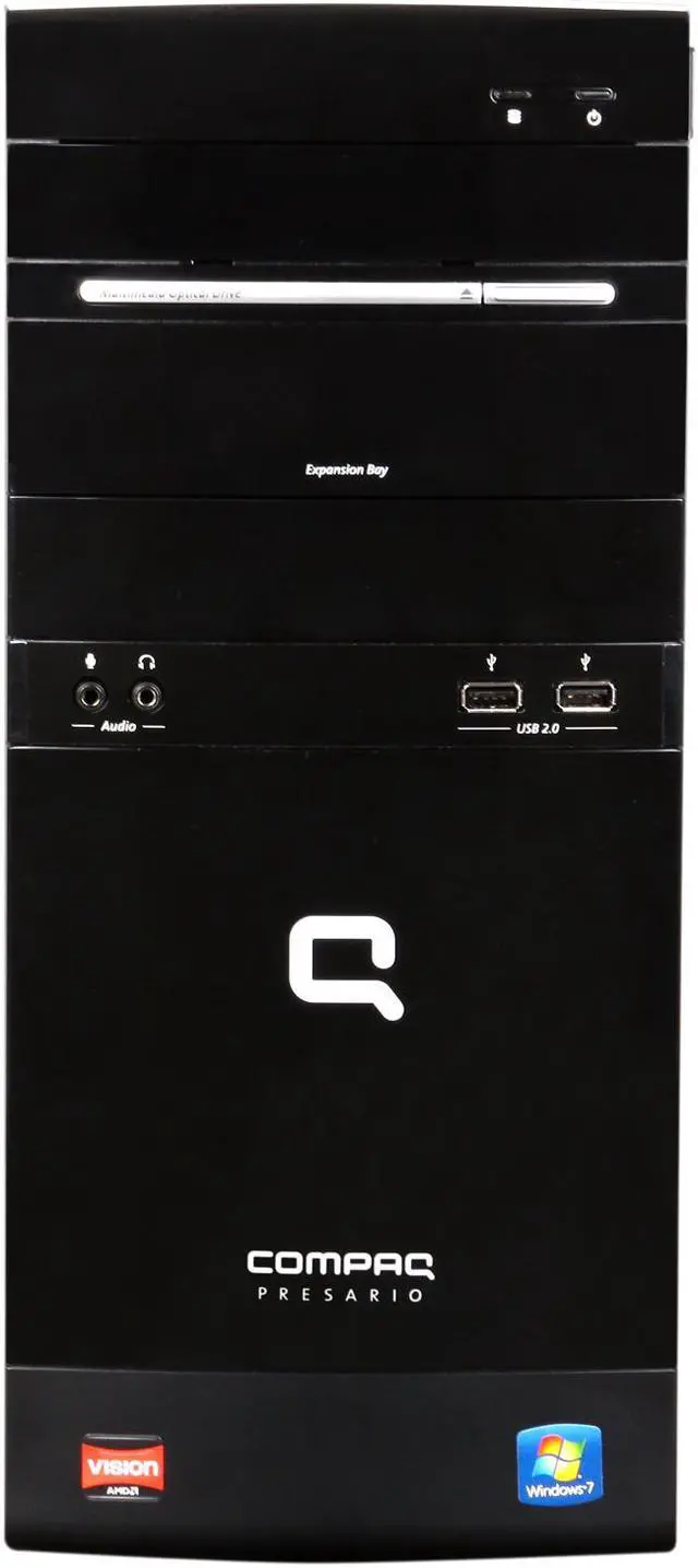 Alt view image 2 of 9 - COMPAQ Desktop PC Presario CQ5720F (BV526AA#ABA) AMD Athlon II X2 245 3GB DDR3 640GB HDD ATI Radeon 3000 IGP Windows 7 Home Premium 64-bit