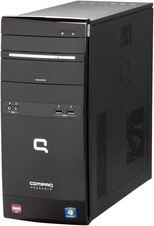 Alt view image 3 of 9 - COMPAQ Desktop PC Presario CQ5720F (BV526AA#ABA) AMD Athlon II X2 245 3GB DDR3 640GB HDD ATI Radeon 3000 IGP Windows 7 Home Premium 64-bit