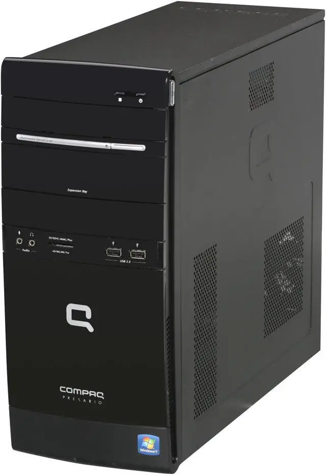 Alt view image 3 of 9 - COMPAQ Desktop PC Presario CQ5604f (BT473AAR#ABA) 3GB DDR2 500GB HDD NVIDIA GeForce 6150 SE Windows 7 Home Premium 64-bit
