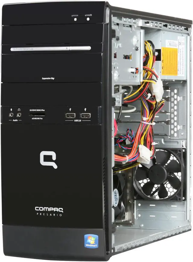 Alt view image 7 of 9 - COMPAQ Desktop PC Presario CQ5604f (BT473AAR#ABA) 3GB DDR2 500GB HDD NVIDIA GeForce 6150 SE Windows 7 Home Premium 64-bit