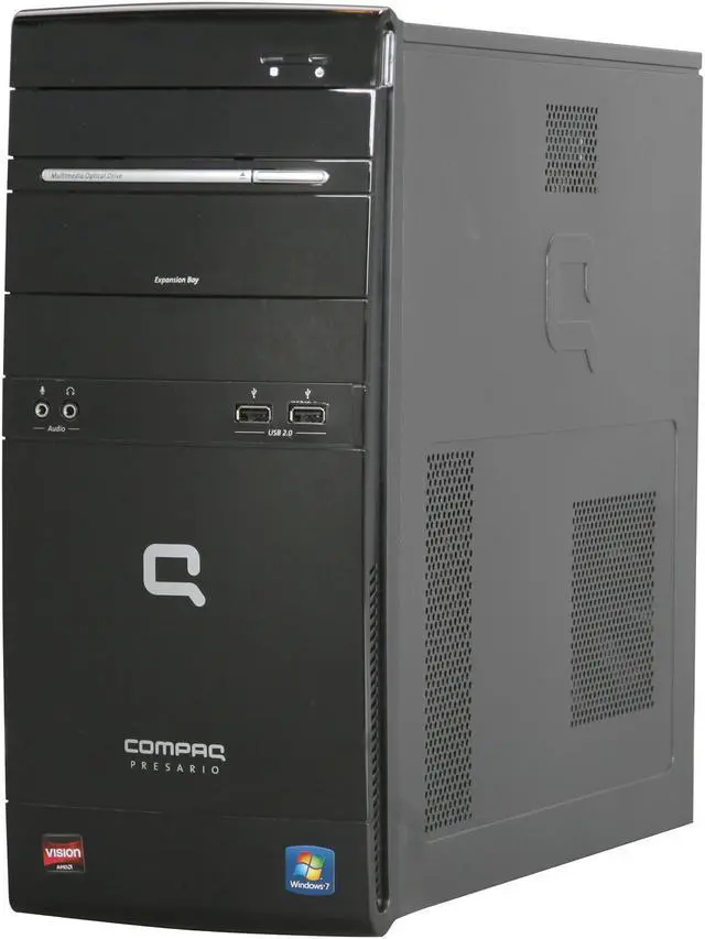 Alt view image 3 of 9 - COMPAQ Desktop PC Presario CQ5810 (QN656AA#ABA) AMD E-350 2GB DDR3 500GB HDD AMD Radeon HD 6310 Windows 7 Home Premium 64-bit