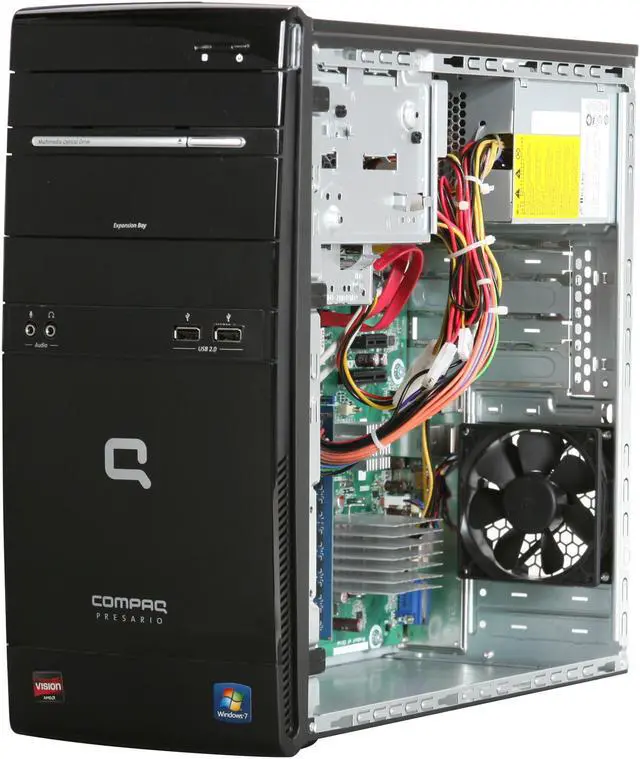 Alt view image 7 of 9 - COMPAQ Desktop PC Presario CQ5810 (QN656AA#ABA) AMD E-350 2GB DDR3 500GB HDD AMD Radeon HD 6310 Windows 7 Home Premium 64-bit
