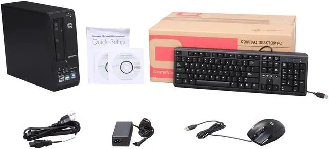 Alt view image 9 of 9 - COMPAQ Desktop PC 100B (XZ846UT#ABA) AMD E-350 2GB DDR3 500GB HDD AMD Radeon HD 6310 Windows 7 Professional 64-bit