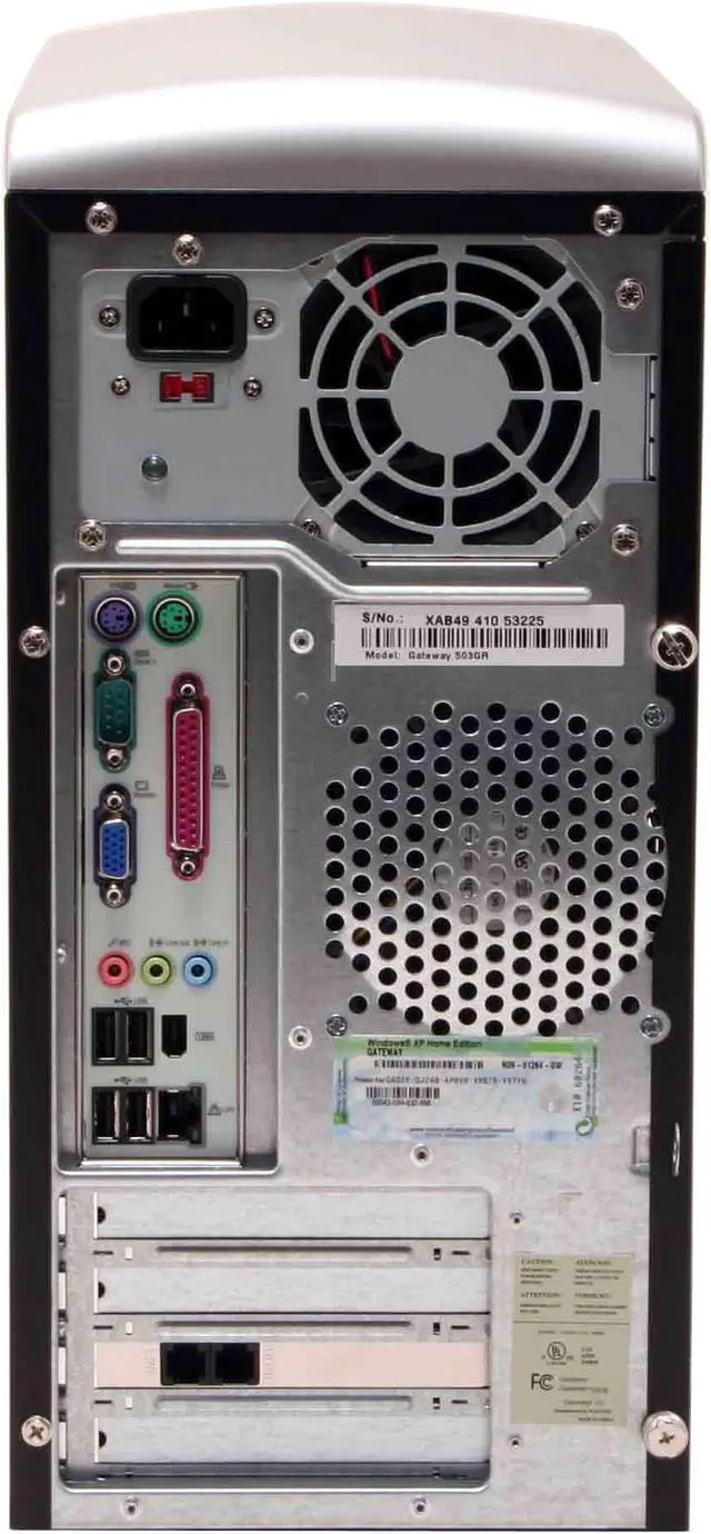 Alt view image 14 of 19 - Gateway Desktop PC 503GR 3.00GHz 1GB DDR 160GB HDD Intel GMA 900 Windows XP Home