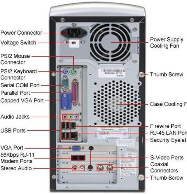 Alt view image 5 of 8 - Gateway Desktop PC 815GM 2.93GHz 512MB DDR 200GB HDD Intel GMA 900 Windows XP Media Center