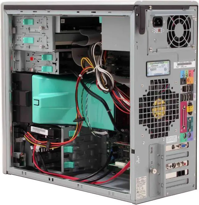 Alt view image 10 of 17 - Gateway Desktop PC 825GM 3.40GHz 1GB DDR 250GB HDD ATI Radeon X300 SE Windows XP Media Center