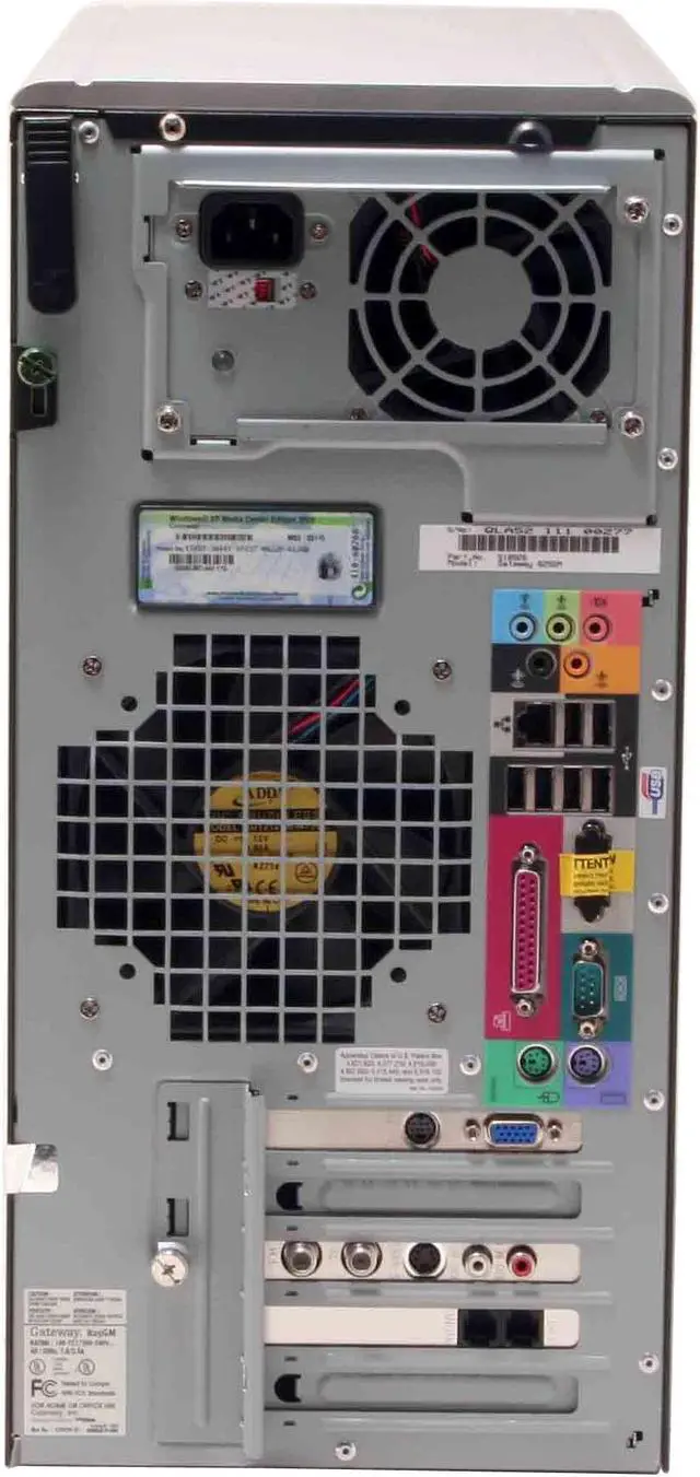 Alt view image 12 of 17 - Gateway Desktop PC 825GM 3.40GHz 1GB DDR 250GB HDD ATI Radeon X300 SE Windows XP Media Center
