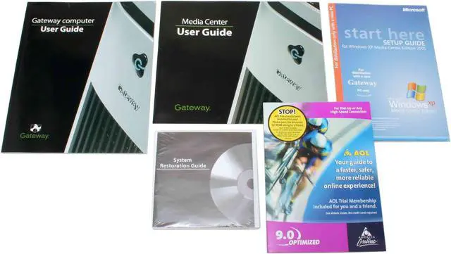 Alt view image 16 of 17 - Gateway Desktop PC 825GM 3.40GHz 1GB DDR 250GB HDD ATI Radeon X300 SE Windows XP Media Center