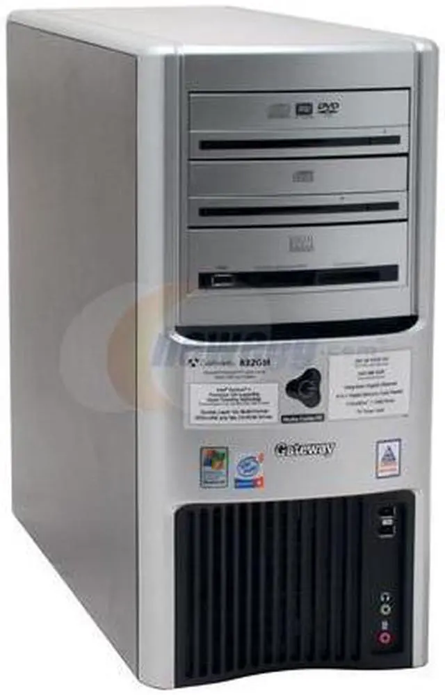 Alt view image 2 of 17 - Gateway Desktop PC 832GM Intel Pentium 4 630 1GB DDR 250GB HDD Intel GMA 900 Windows XP Media Center