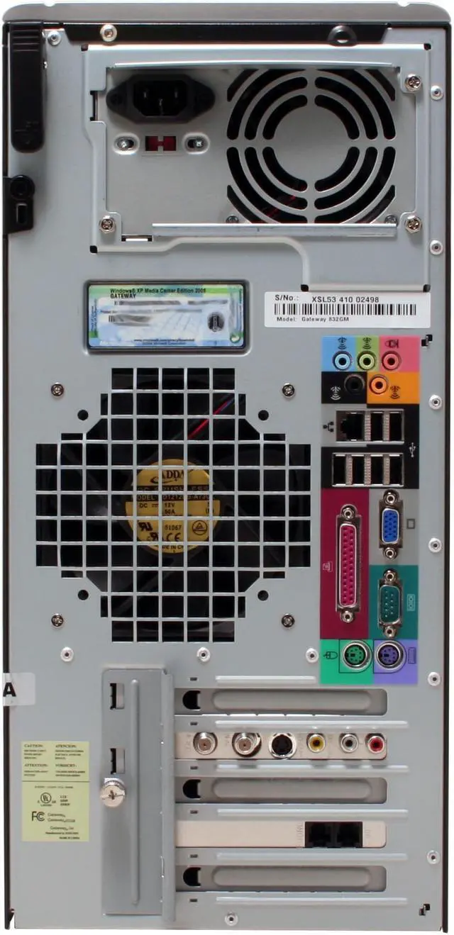 Alt view image 6 of 17 - Gateway Desktop PC 832GM Intel Pentium 4 630 1GB DDR 250GB HDD Intel GMA 900 Windows XP Media Center